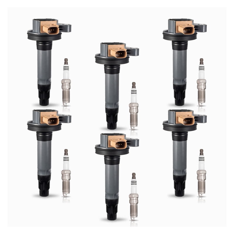ISA Ignition Coils & 6 Spark Plugs For 2011-2016 Ford F150 2013-2019 Explorer 2013-2016 Lincoln MKS MKT 3.5L Replacement for UF646 SP534/SP580 Set of 6