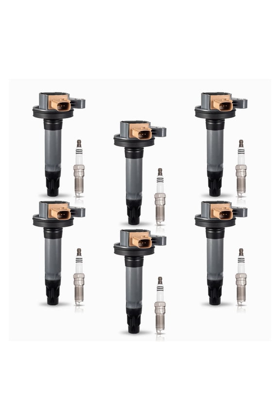 ISA Ignition Coils & 6 Spark Plugs For 2011-2016 Ford F150 2013-2019 Explorer 2013-2016 Lincoln MKS MKT 3.5L Replacement for UF646 SP534/SP580 Set of 6