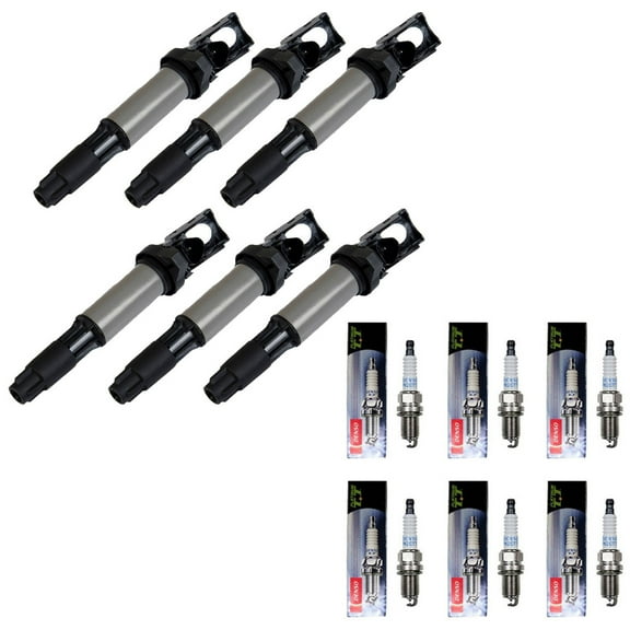 ISA Ignition Coils and Denso Platinum Spark Plugs Compatible with BMW 550i 650i 750i X5 4.8L UF522 Fits select: 2002-2003 BMW 325 IT, 2005-2006 BMW X3 3.0I