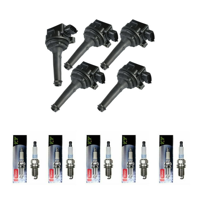 ISA Ignition Coils and Denso Platinum Spark Plugs Compatible with Volvo