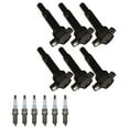 thumbnail image 1 of ISA Ignition Coils and Denso Platinum Spark Plugs Compatible with 2007-2010 Kia Optima Rondo UF558, 1 of 3