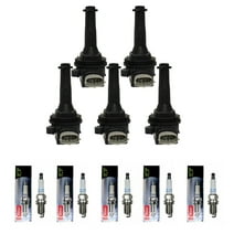 Set of 5 ISA Ignition Coils and Denso Platinum Spark Plugs Compatible with Volvo S60 XC70 V70 2.5L UF517 Fits select: 2012 VOLVO S60 T5, 2006 VOLVO XC90