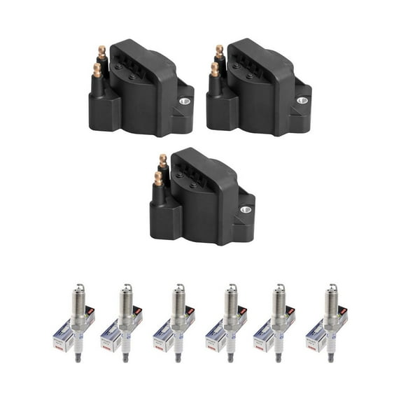 ISA Ignition Coils and Denso Spark Plugs Compatible with Pontiac Grand Am Buick LaCrosse 3.4L C540