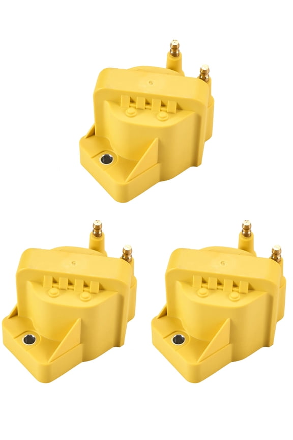 ISA Set of 3 Heavy Duty Ignition Coils Pack Compatible with Buick Cadillac Chevrolet Oldsmobile Pontiac Compatible with L4 V6 C849 DR39 5C1058 E530C D555 Fits select: 1994-2005 BUICK LESABRE CUSTOM