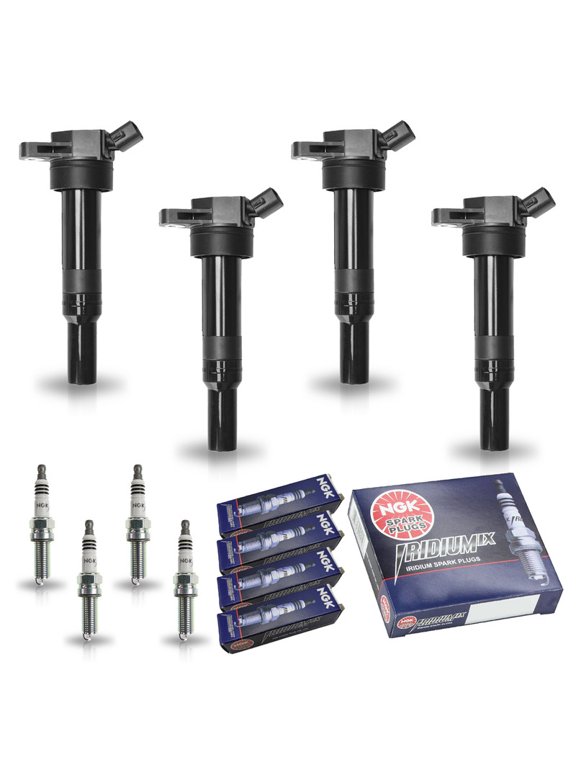 ISA Set of 4 UF651 Ignition Coil Pack with NGK 93175 Iridium Spark Plugs 1.8L 2.0L V4 For Kia Hyundai Elantra 2011-2016 Tucson 2014-2020 Forte 2014-2016 Soul 2012-2019 for C1804 273002E000 273