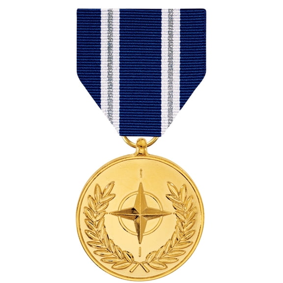 ISAF Non Article 5 NATO Iraq / Afghanistan / Sudan Medal Anodized Full Size