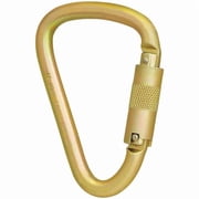 ISC 109192 Klette Steig Steel Carabiner - 50kN, Screw Gate with Safety Pin