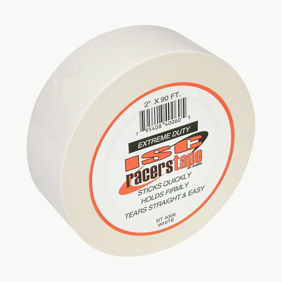 ISC Extreme-Duty Racer's Tape: 2 in x 30 yds. (White)