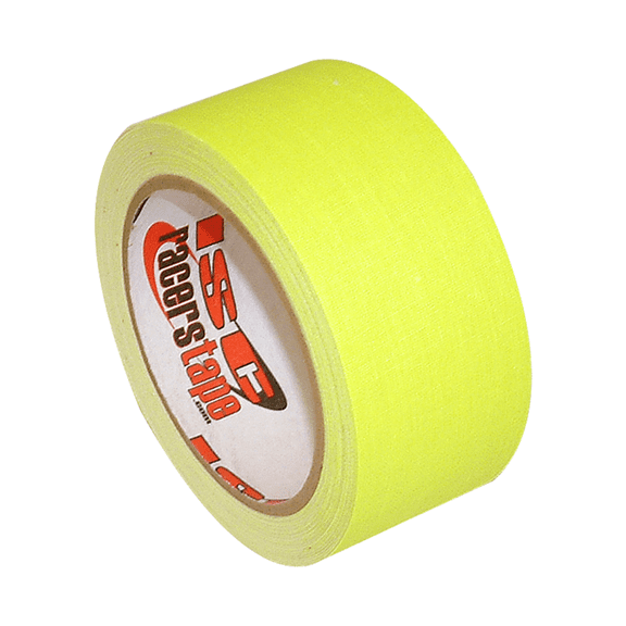 ISC Neon Dull-Finish Racer's Tape: 2 in x 50 yds. (Fluorescent Yellow)