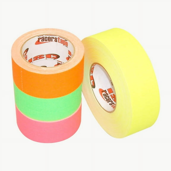 ISC Neon Dull-Finish Racer's Tape: 2 in x 50 yds. (Fluorescent Yellow)