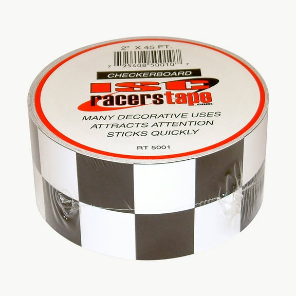 ISC Black and White Checkerboard Tape Black/White (RT5001)
