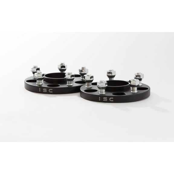 ISC Suspension - ISC Wheel Spacer 5x114 (Subaru) bolt pattern/hub bore 25mm thickness BLACK(pair) - ISC-WS5X11425B