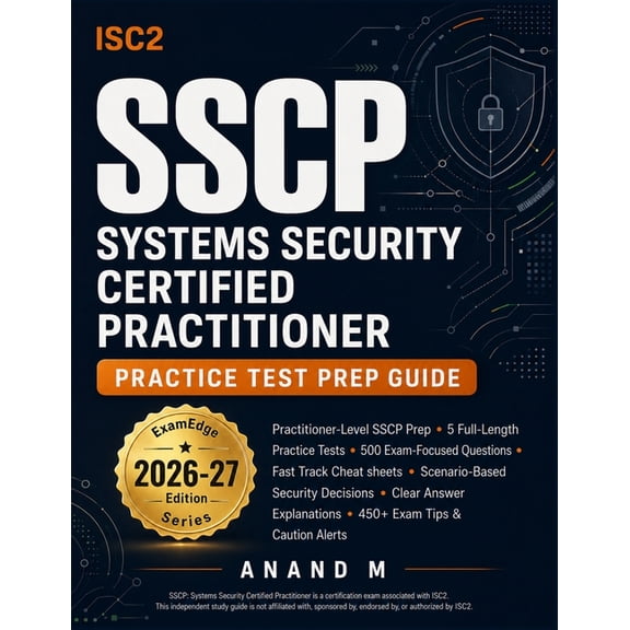 ISC2 SSCP - Systems Security Certified Practitioner - Practice Test Prep Guide, (Paperback)