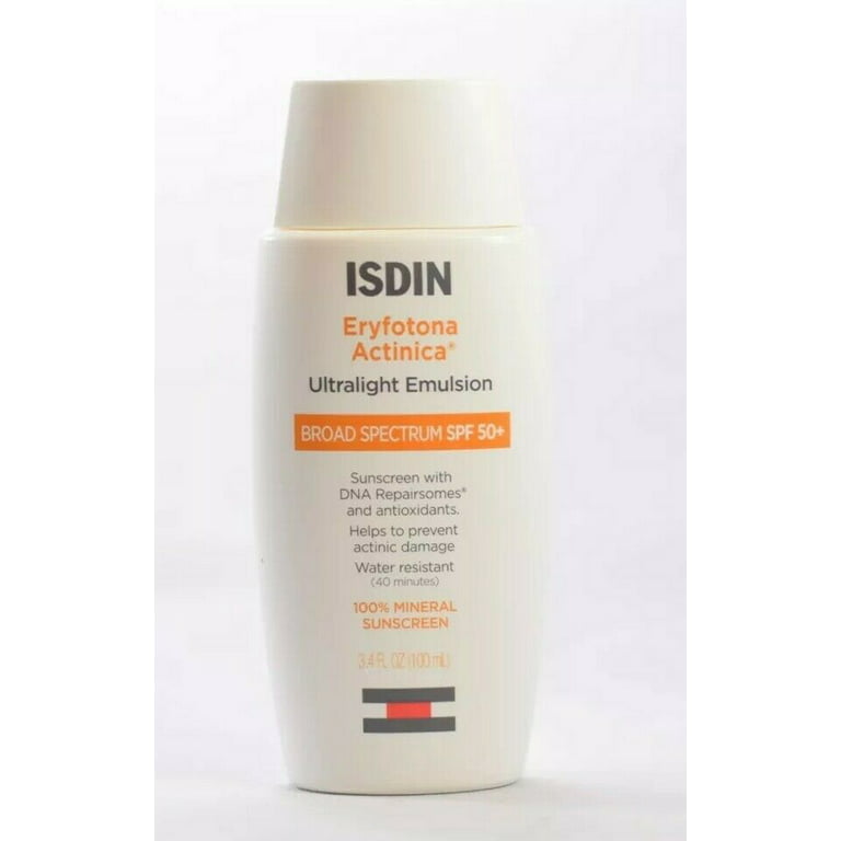 ISDIN Actinic Care Eryfotona Actinica Ultralight Emulsion SPF 50+ in box - Walmart.com