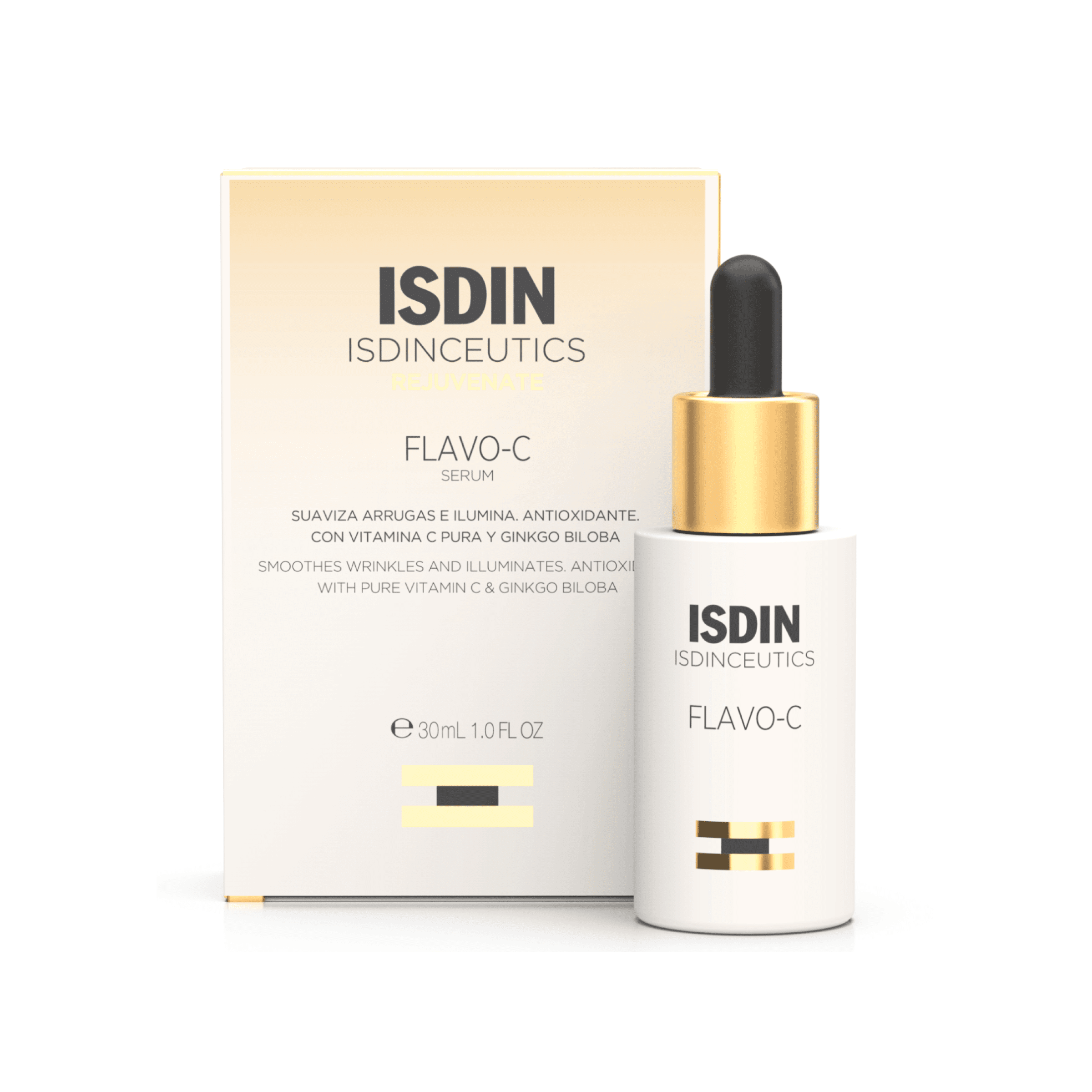 ISDIN FlavoC Antioxidant and Vitamin C Serum for Skin Brightness, 1 fl