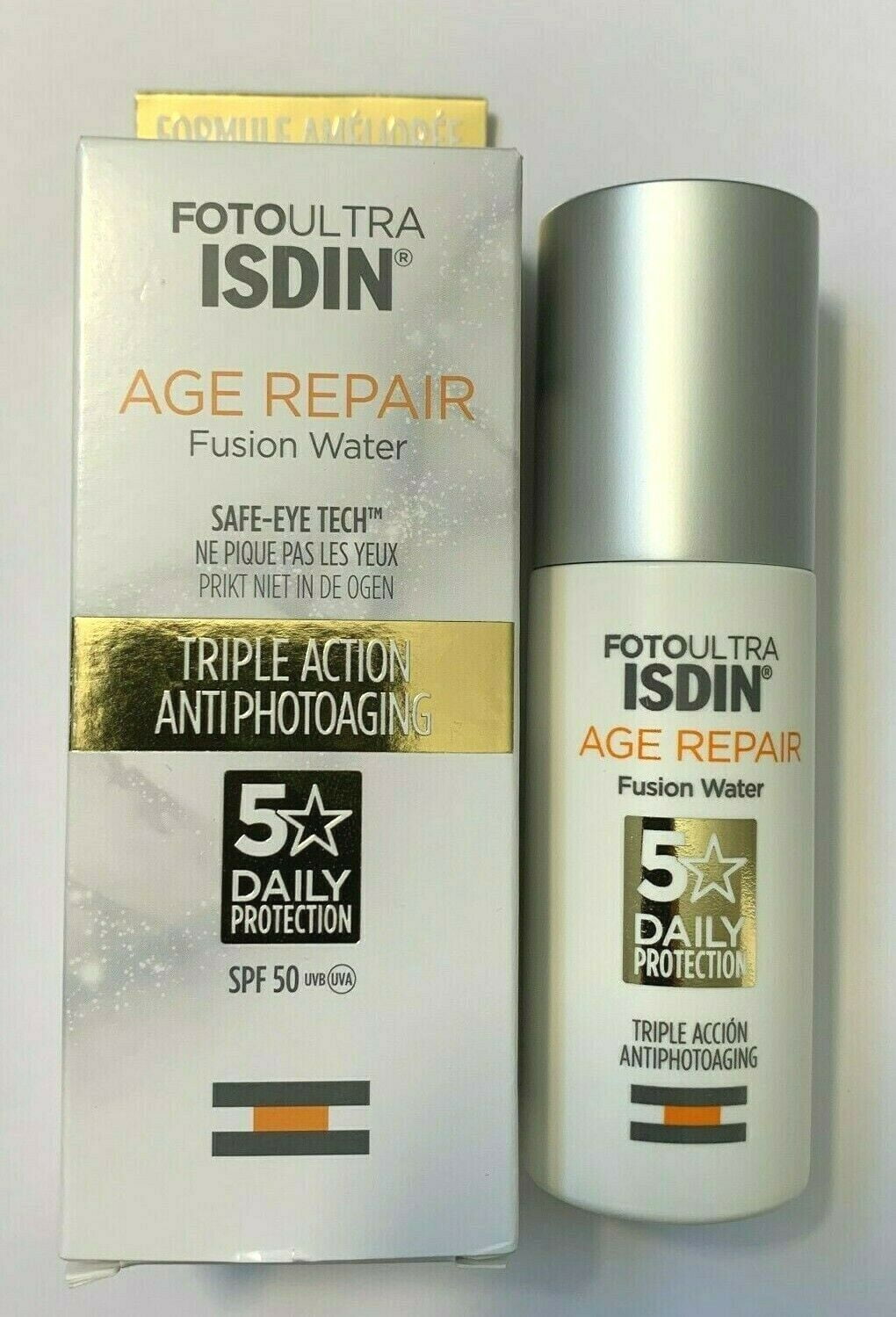 ISDIN FotoUltra AGE REPAIR Sunscreen SPF50 Fusion Water Texture, 50ml