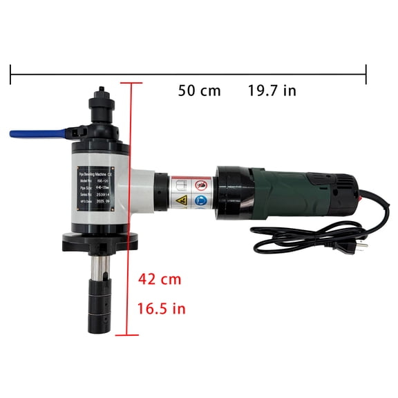 ISE-120 Metal Pipe End Chamfering Bevelling Machine for Inside Diameter 40-120mm Pipes