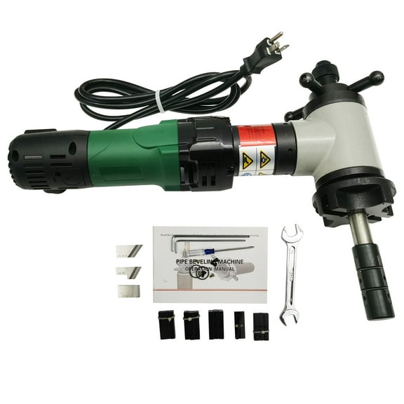 ISE-80 Electric Inner Expansion Pipe Beveling Machine Portable Pipe Cutting Chamfering Tool AC220V