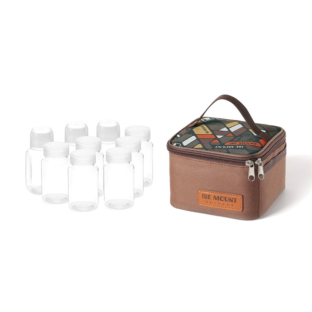ISE MOUNT Spice Shaker Seasoning Dispenser Spice Containers Travel Spice Kit Set with Travel