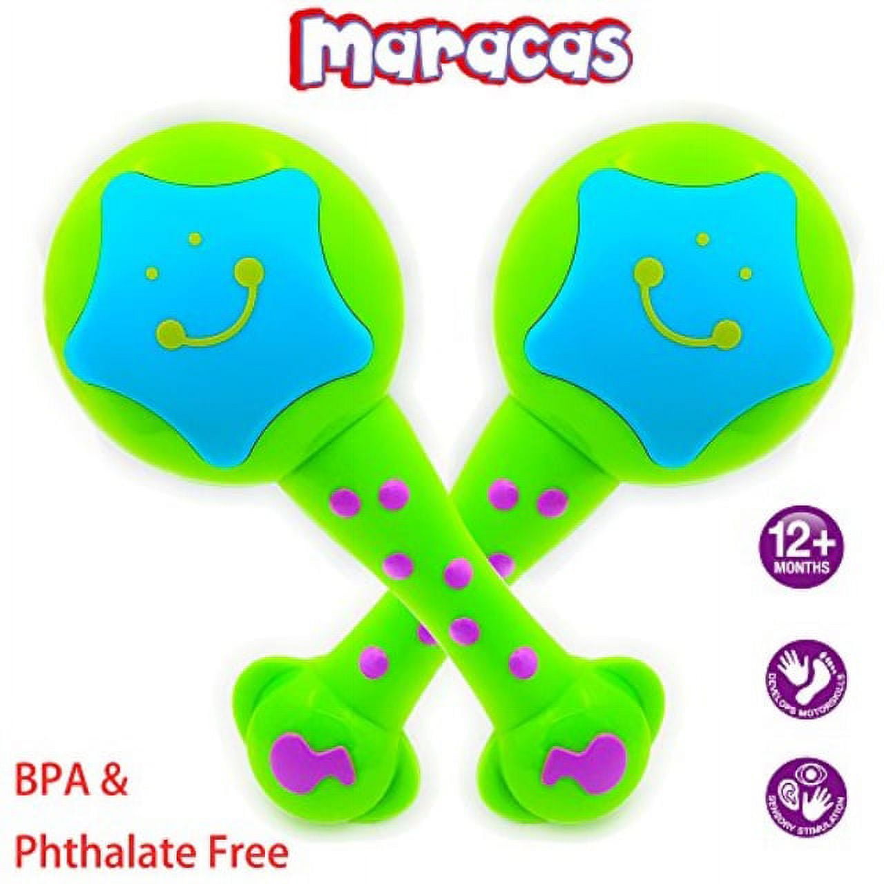 ISEE Baby Musical Toys, Infant Learning Maracas Toys for 1 2 Year Old