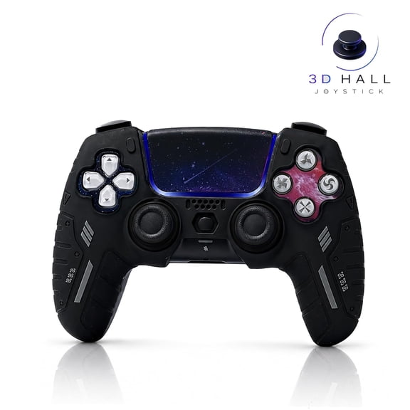 ISFERCH Wireless Game Controller Compatible with PS5 & PC, Bluetooth 5.0, Hall Effect Joysticks, 6-Axis Motion, Dual Vibration, USB-C Rechargeable, 3.5mm Audio Jack