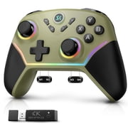 ISHAKO Wireless Gaming Controller for PC   1000hz Polling Rate Controller with Back Buttons, Hall Trigger/Joystick, Turbo, RGB Lights Game controller Compatible with Windows/Laptop/Switch/iPhone/Andr