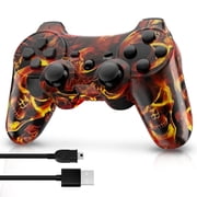 ISHAKO Wireless Controller for P3/PC, 6-Axis Motion Sensor, Double Shock, Rechargeable Battery