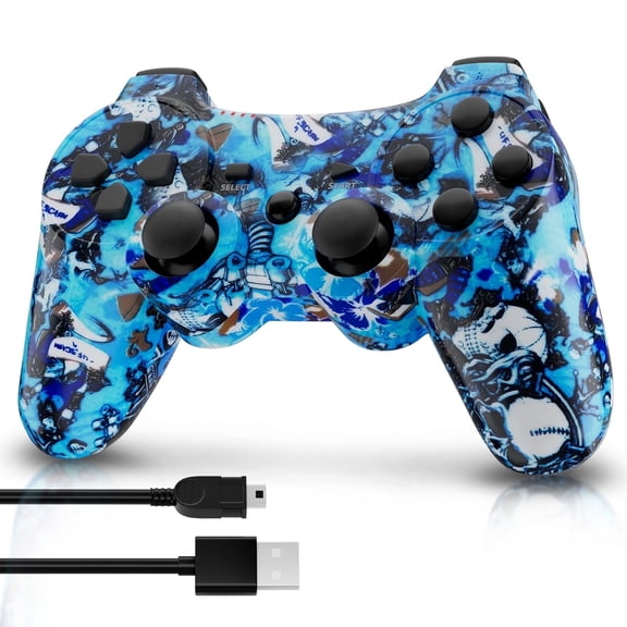 ISHAKO Wireless Controller for P3/PC, with 6-Axis Motion Control, Dual Vibration-punk style