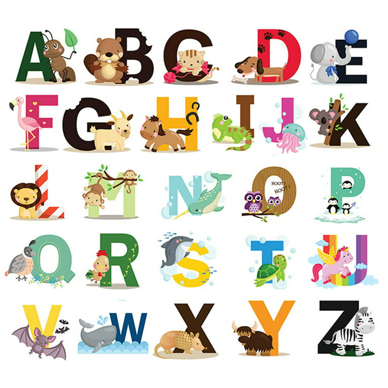 Baby Products Online - Finduat Alphabet Wall Stickers Decals