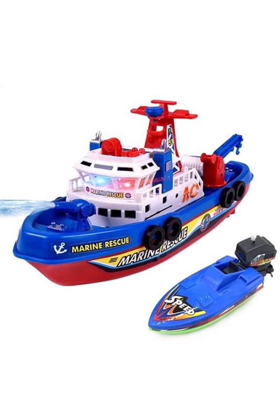 Bath Toys , Light Up Pool Bathtub Toy Boat with Water Sprinkler Bath Toys (Includes 2 Boat)