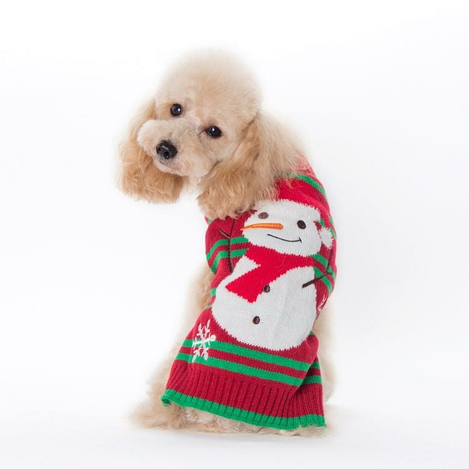 ISHANTECH Dog Snow Sweaters Xmas Dog Holiday Sweaters New Year Christmas Sweater Pet Clothes for