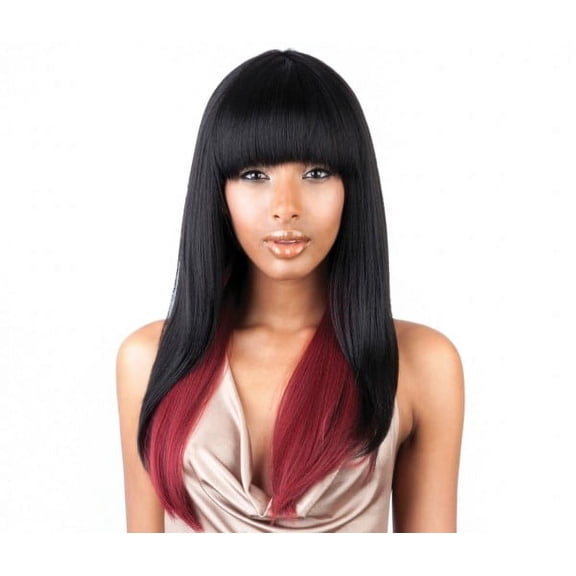 isis brown sugar human hair blend full wig - bs103 (color: 1 - jet black)