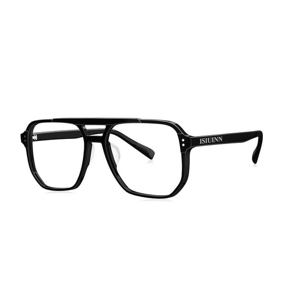 ISIUINN Eyeglasses, 2 Pack Reading Glasses for Men Spring Hinges Classic Readers Black Frame +2.50