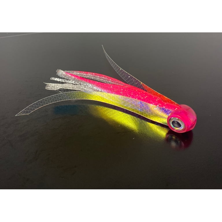 avintage fishing lure fat fish pink with glitter Cow Finesse Fat Shad 5" Soft Plastic Bone This 4.5 shad is large enough to entice bigger bass GLITTER LURE FOR G!! This