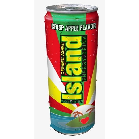 ISLAND ENERGY DRINK Crisp Apple Flavor