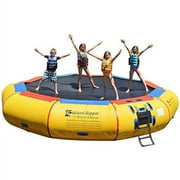 ISLAND HOPPER 17' BOUNCE N SPLASH PADDED WATER BOUNCER