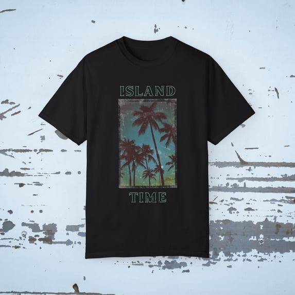 ISLAND TIME Unisex Garment-Dyed T-shirt