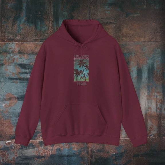 ISLAND TIME Unisex Heavy Blend™ Hooded Sweatshirt