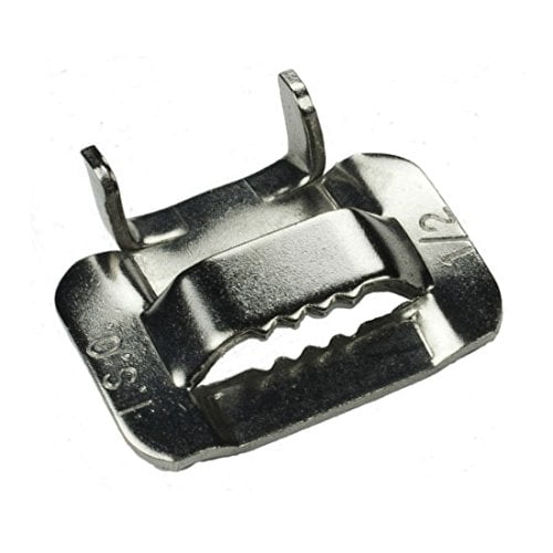 ISO BU454 Type 316 Stainless Steel Buckles 1/2" - 100 per Box