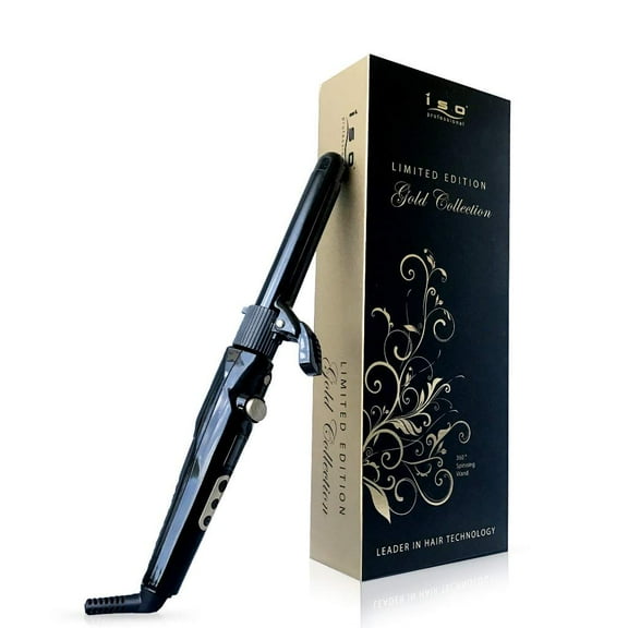 ISO Beauty 360 Automatic Rotating 25mm Professional Curling Iron - Black