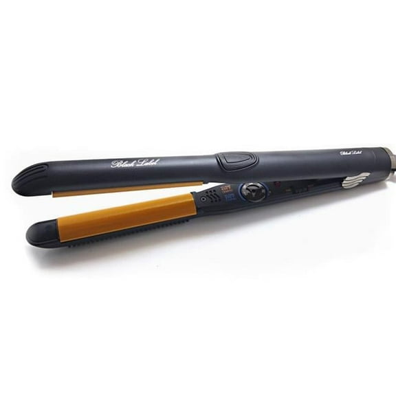 ISO Beauty IPBLR1BK-704PRO Black Label Professional Round 1' Infrared & Nano Tech Solid Ceramic Flat Iron - Black