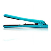 ISO Beauty Diamond Collection Super Spectrum Pro Hair Straightener مكواة مسطحة W/1.25 بوصة سيراميك وتحكم قابل للتعديل في درجة الحرارة من 180-450 F فيروزي