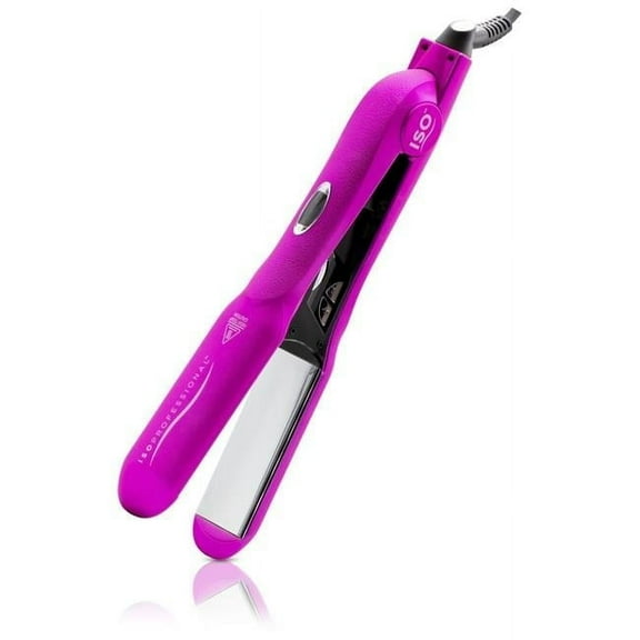ISO Beauty Digital With Far Infrared Flat Iron - Gold Collection - Pink