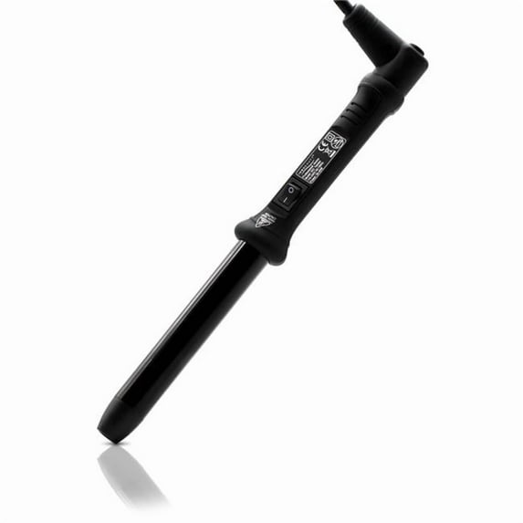 ISO Beauty ISOTB25MM-216-MB The Twister - 25mm Tourmaline-Infused Ceramic Pro Curling Wand w/ Cool Tip - Black