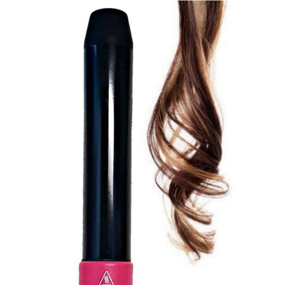 ISO Beauty Pink Twister 32mm Curling Iron Wand for Professional Hair Styling