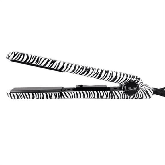 ISO Beauty Spectrum Pro Limited Animal 1.25" Ceramic Hair Straightener (White Zebra)
