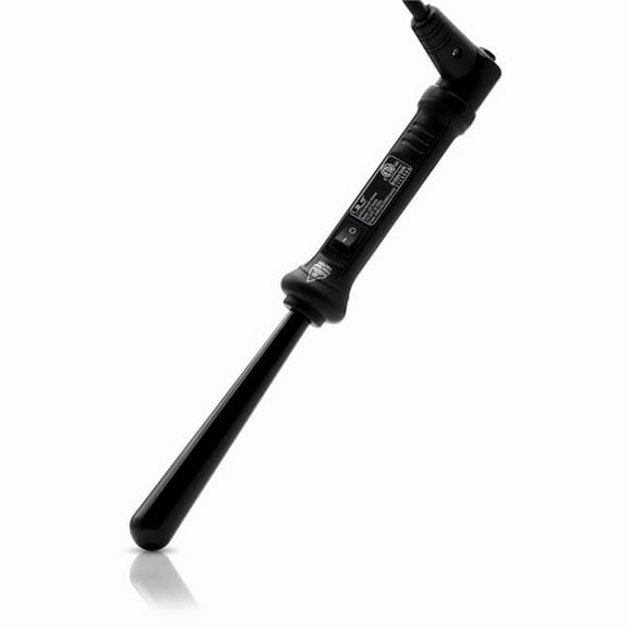 ISO Beauty ISOTB2513MM-216 The Twister - 25-13mm Tapered Tourmaline-Infused Ceramic Pro Curling Wand - Black