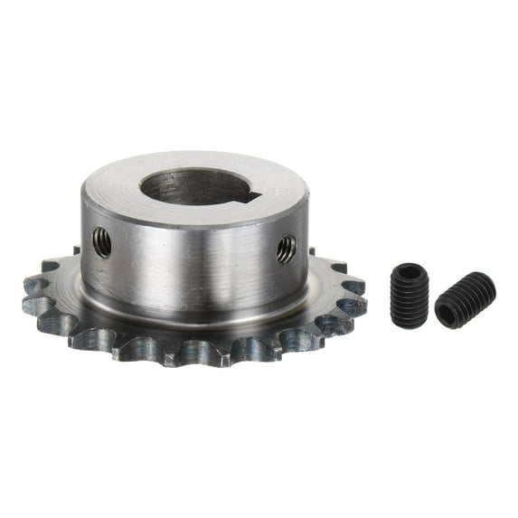 ISO/DIN 06B-1 Roller Chain Sprocket B Type 20mm Bore, 3/8" Pitch, Hardened 20 Tooth