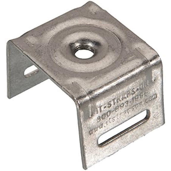 ISO SB004 Stainless Steel Bull's Eye Sign Mounting Brackets, Straight Leg w/no Bolt or Washer, 50 per Box$$Hardware