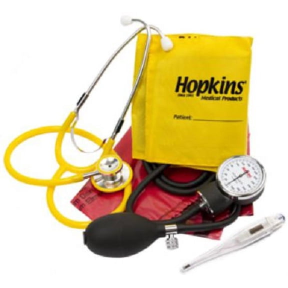 ISO Vital Signs Kit  Aneroid Sphygmomanometer / Stethoscope Combo Arm 1 Count